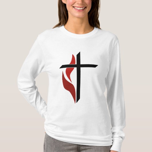 Flammenkreuz T-Shirt (Vorderseite)