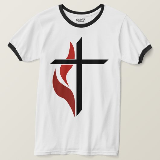 Flammenkreuz T-Shirt (Design vorne)
