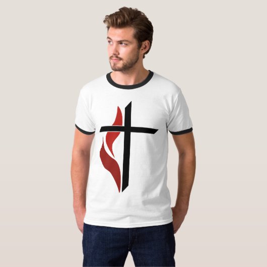 Flammenkreuz T-Shirt (Vorne ganz)