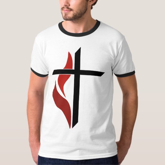 Flammenkreuz T-Shirt (Vorderseite)