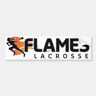 Flammenlacrosse-Autoaufkleber Autoaufkleber