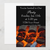 Flammenladen Einladung (Vorne/Hinten)