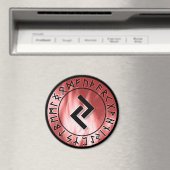 Flammenlaufe, rot [12]. Jera] Magnet (In Situ (Geschirrspüler))