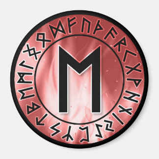 Flammenlaufe, rot [19]. Ehwaz, Magnet