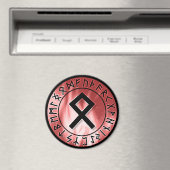 Flammenlaufe, rot [23]. Othala] Magnet (In Situ (Geschirrspüler))