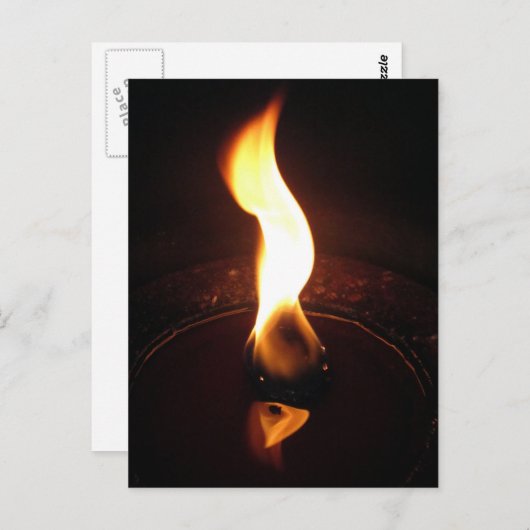 Flammenleben Postkarte (Vorne/Hinten)