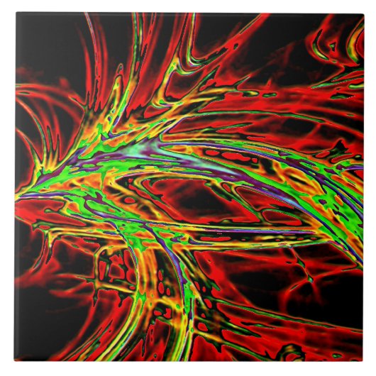 Flammenleuchte Fliese (Vorderseite)