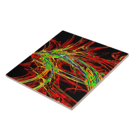 Flammenleuchte Fliese (Seite)