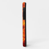 Flammenleuchte mit rotem schwarzem Orange Case-Mate iPhone Hülle (Hinten/Links)