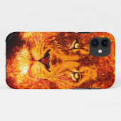 Flammenleuchte mit rotem schwarzem Orange Case-Mate iPhone Hülle (Rückseite (Horizontal))
