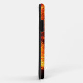 Flammenleuchte mit rotem schwarzem Orange Case-Mate iPhone Hülle (Hinten/Rechts)