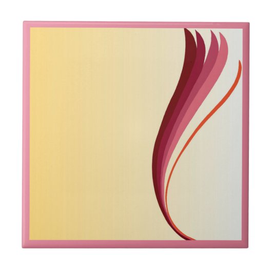 Flammenlilie Fliese (Vorderseite)