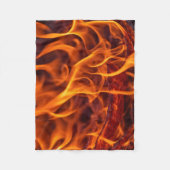 Flammenmakro Fleecedecke (Vorderseite)