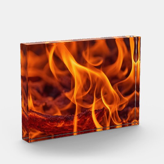 Flammenmakro Fotoblock (Links)