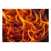 Flammenmakro Fotodruck (Vorne)