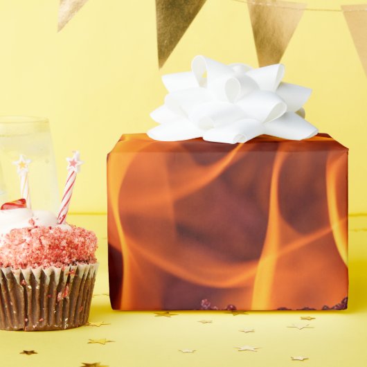Flammenmakro Geschenkpapier (Geburtstagsparty)