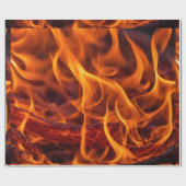 Flammenmakro Geschenkpapier (Flach)