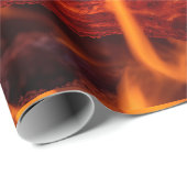 Flammenmakro Geschenkpapier (Rolleneckpunkt)