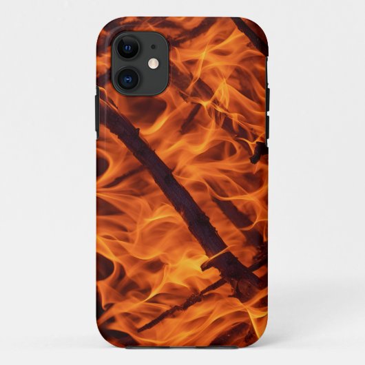 Flammenmakro in Kamin Case-Mate iPhone Hülle (Rückseite)