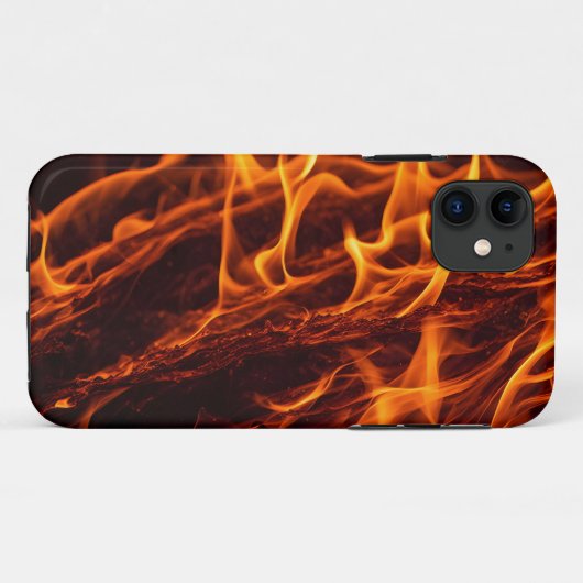 Flammenmakro in Kamin Case-Mate iPhone Hülle (Rückseite (Horizontal))
