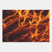 Flammenmakro in Kamin Geschenkpapier Set (Vorderseite 3)