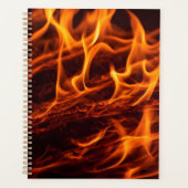 Flammenmakro in Kamin Planer (Vorderseite)