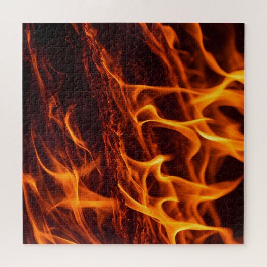 Flammenmakro in Kamin Puzzle (Horizontal)