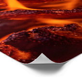 Flammenmakro Poster (Ecke)