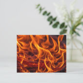 Flammenmakro Postkarte (Stehend Vorderseite)