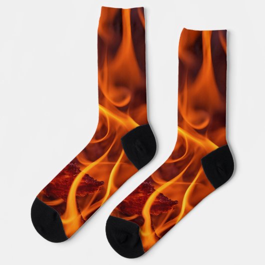 Flammenmakro Socken (Linkes Detail)