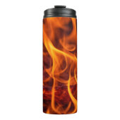 Flammenmakro Thermosbecher (Vorderseite)