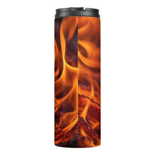 Flammenmakro Thermosbecher (Rückseite)