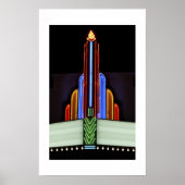 Flammenmarquee-Print Poster (Vorne)
