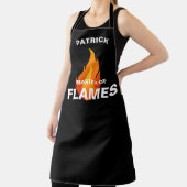 Flammenmeister, lustiges Wordplay #Fathersday Vate Schürze (InSitu)