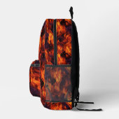 Flammenmuster Bedruckter Rucksack (Rechts)