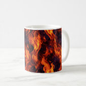 Flammenmuster Kaffeetasse (VorderseiteRechts)