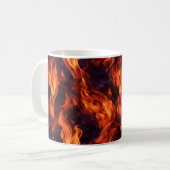 Flammenmuster Kaffeetasse (Vorderseite Links)