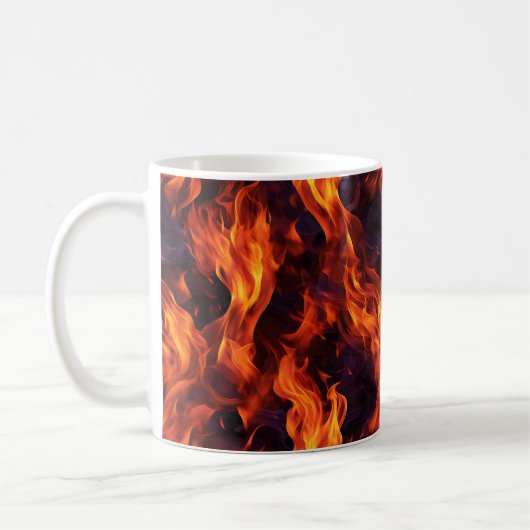 Flammenmuster Kaffeetasse (Links)
