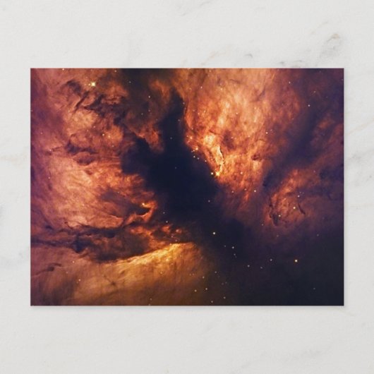 Flammennebel NGC 2024 Orion-Gürtel Postkarte (Vorderseite)