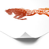 Flammenpferd - Farbe auswählen Fotodruck (Ecke)