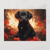 Flammenpostkarte Postkarte (Vorderseite)