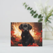 Flammenpostkarte Postkarte (Stehend Vorderseite)