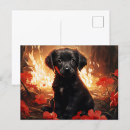 Flammenpostkarte Postkarte