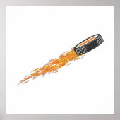 Flammenpuck Poster (Vorne)