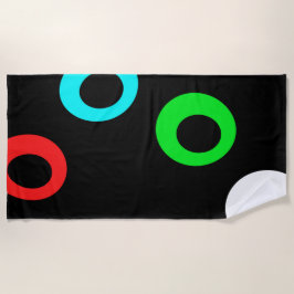 Flammenringe Strandtuch