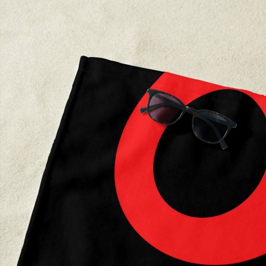 Flammenringe Strandtuch (Beispiel)