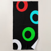 Flammenringe Strandtuch (Vorderseite)