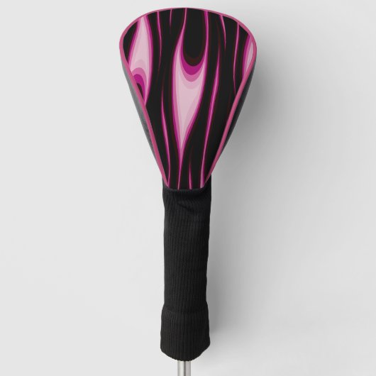 Flammenrosa Golf Head Cover Headcover (Vorderseite)