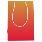 Flammenrot und gelbes Ober Mittlere Geschenktüte (Vorderseite)