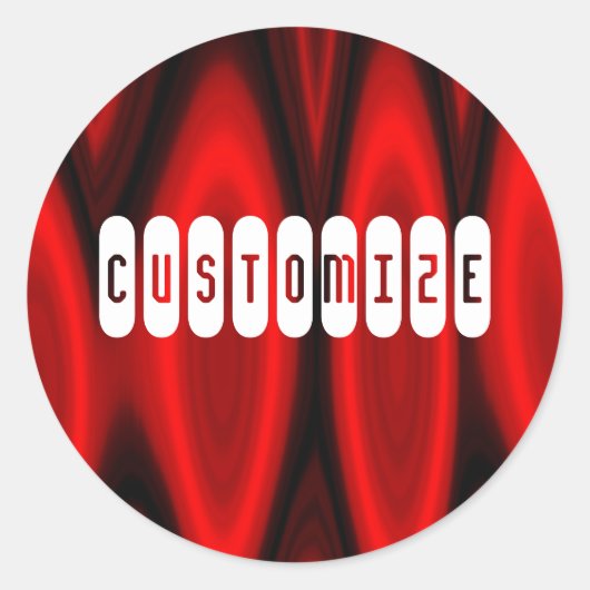 Flammensaal - Vorlage Runder Aufkleber (Vorderseite)